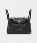Hermes Taurillon Clemence Lindy 30 Black