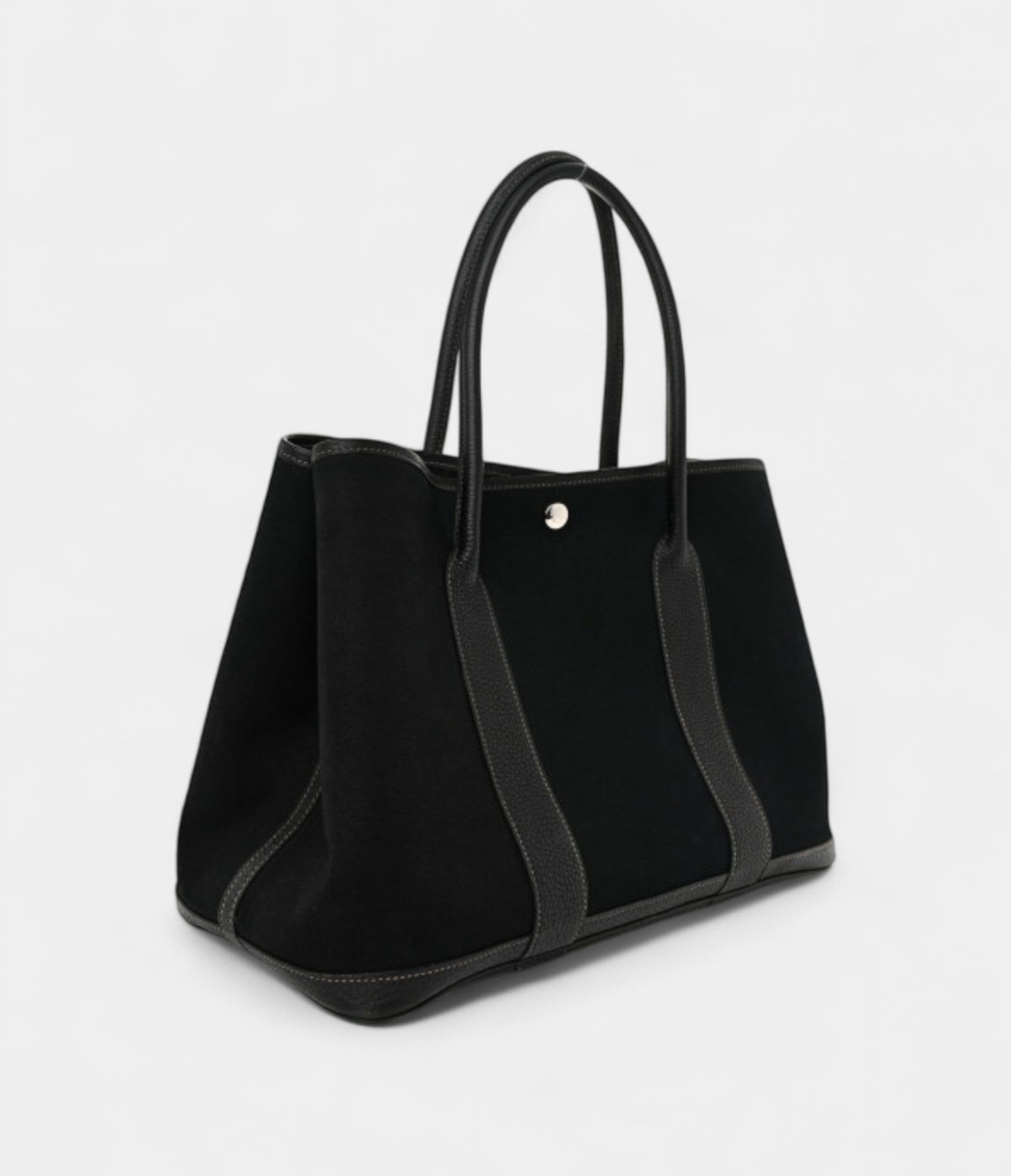 Hermes Toile Negonda Garden Party Tote 36 MM Black
