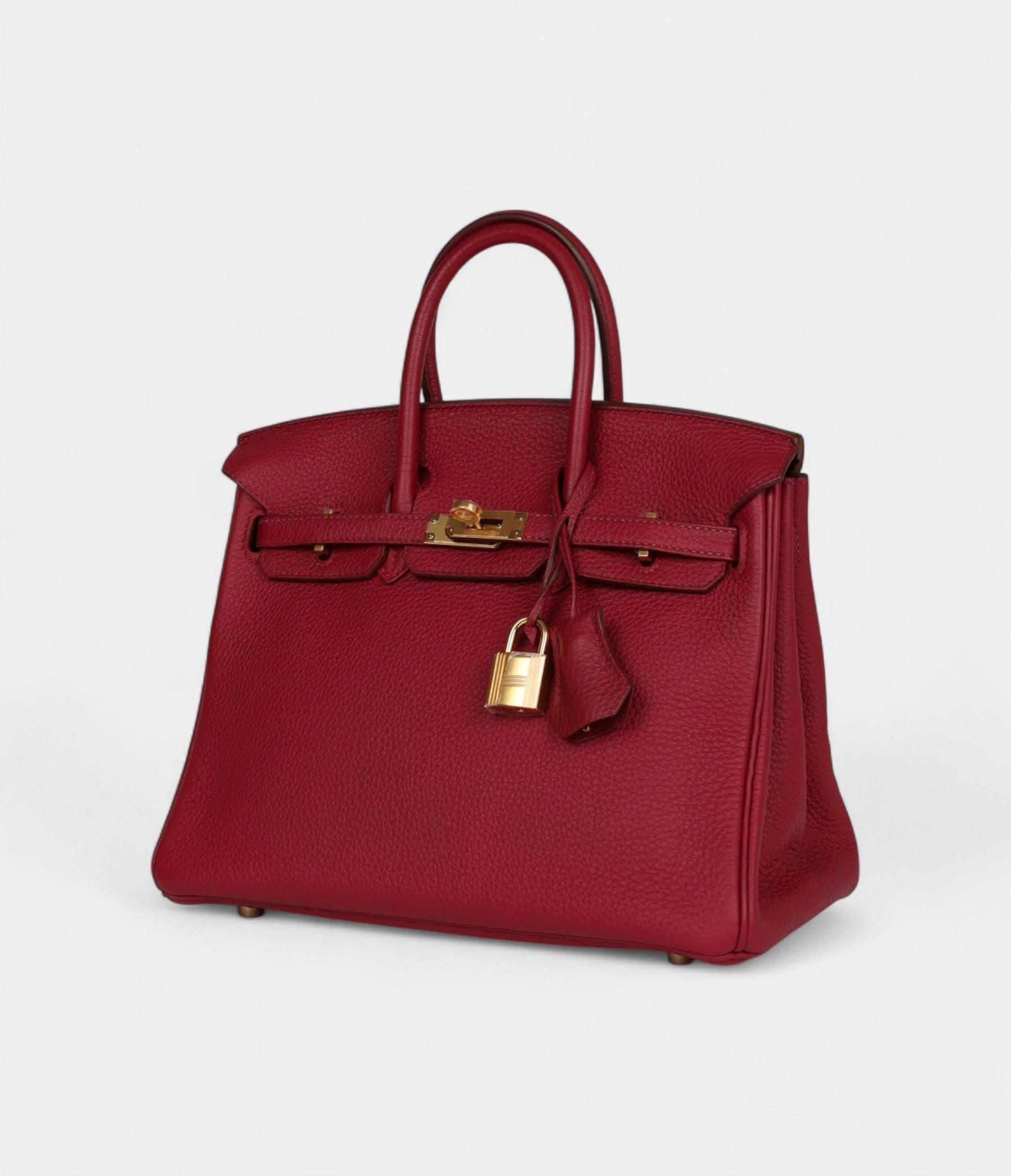 Hermès Birkin 25 Rubis Togo Gold Hardware