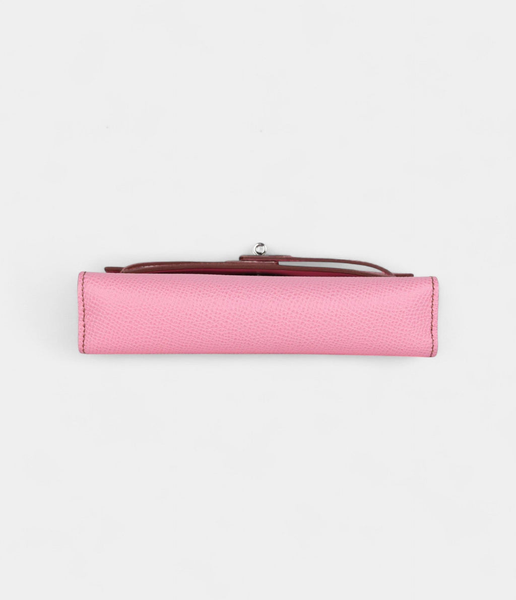 Hermès Micro Kelly 20 Bubblegum Epsom Palladium Hardware