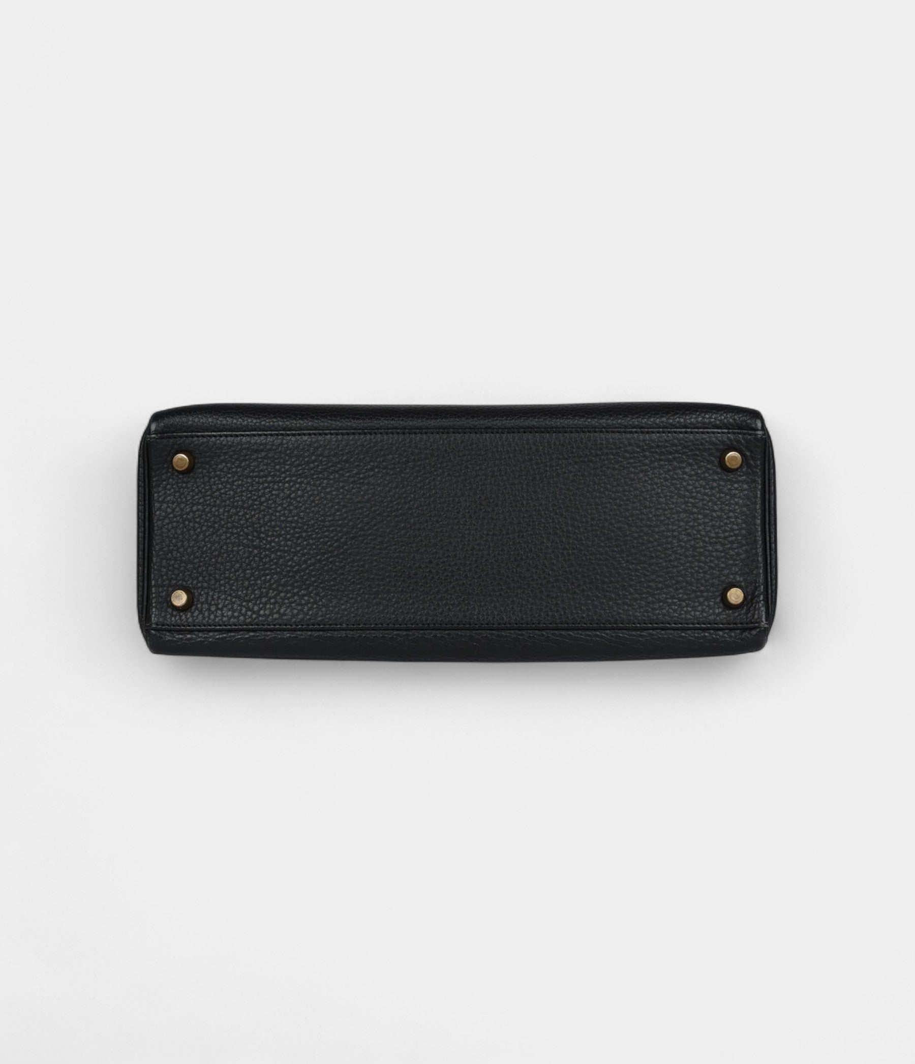 Vintage Hermès Kelly 32 Black Ardennes Gold Hardware