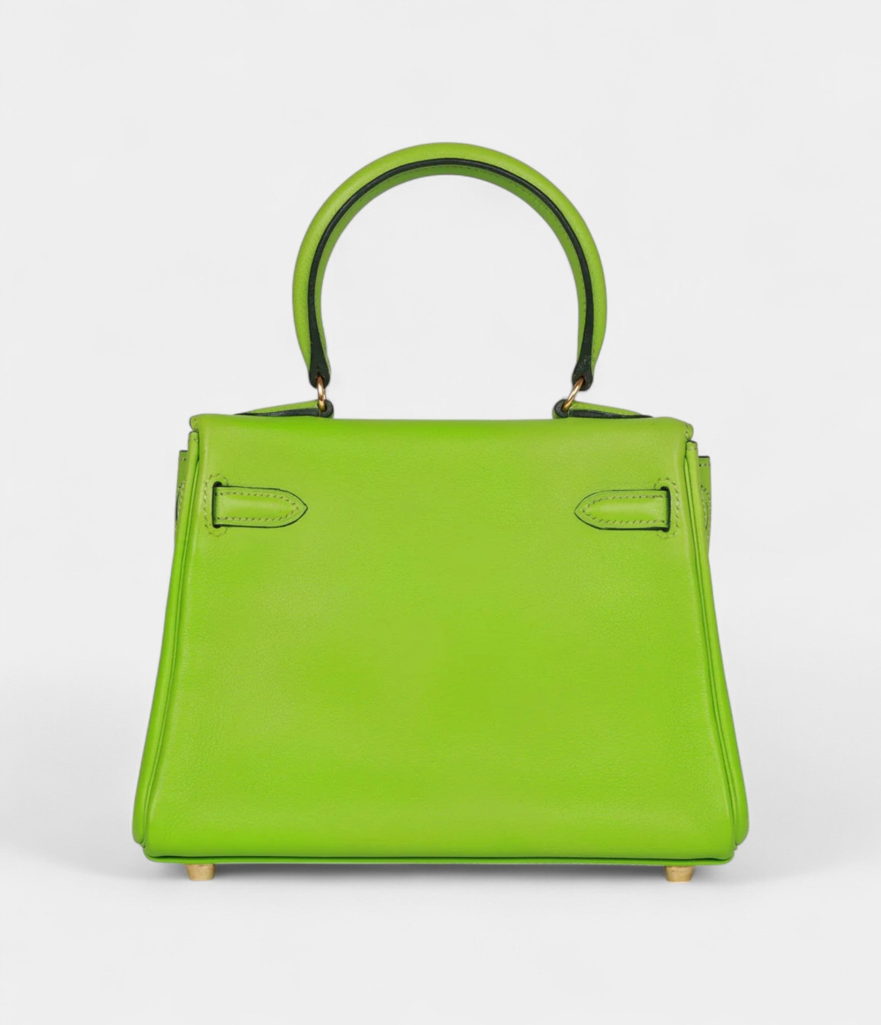 Vintage Hermès Kelly Retourne 20 Vert Cru Gulliver Gold Hardware