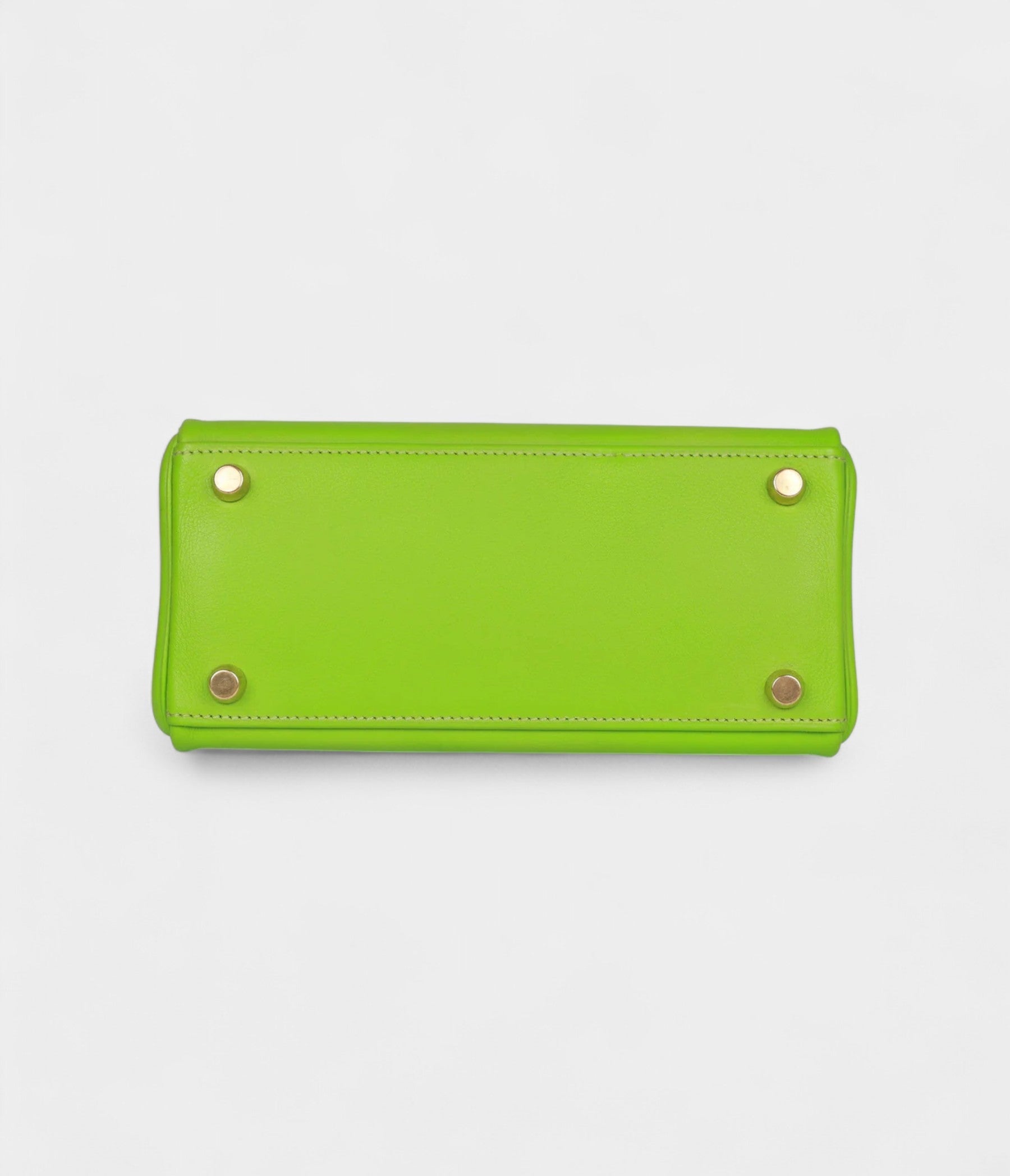 Vintage Hermès Kelly Retourne 20 Vert Cru Gulliver Gold Hardware